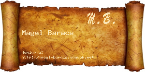 Magel Baracs névjegykártya